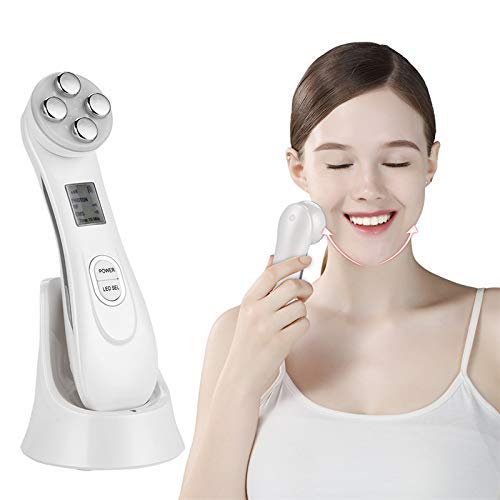 Cara Piel EMS Mesoterapia electroporación RF Radio Frecuencia Facial LED Photo Dispositivo de Cuidado de la Piel Cara Levantamiento Apriete la Herramienta de Belleza