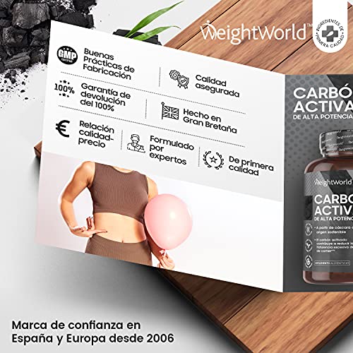 Carbón Activado Cápsulas 2000mg 180 cápsulas | Suplemento Dietético Para Gases, Digestión y Flatulencia, Carbón Vegetal Activado de Cáscara de Coco 100% Natural Keto, Testado en Laboratorio