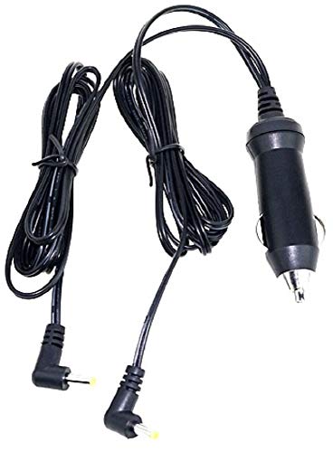 CARGADOR ESP Cargador Coche Mechero 12V Compatible con Reemplazo para Reproductor DVD Energy Sistem DV9 Dual con 2 Salidas Recambio Replacement