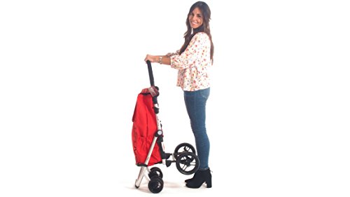 Carlett Lett 460 Carro de la compra con freno color Rojo - Red velvet