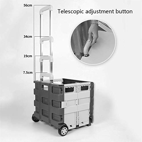 Carros de la compra Carro de la compra plegable Maleta de transporte Carro de la compra para anciano Caja de almacenamiento de alimentos Caja de almacenamiento de plástico Maleta de regalo para auto