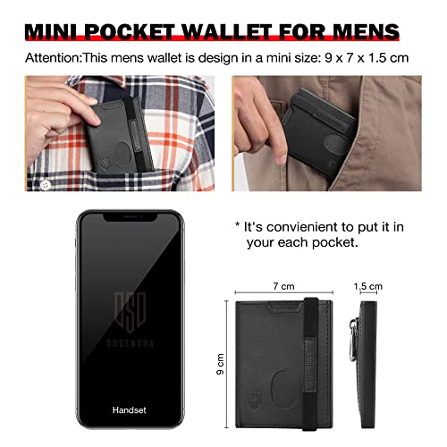 Carteras Hombre Pequeña Cartera Hombre Piel con Monedero Hombre Pequeño Cremallera Cartera Tarjetero Hombre Billetera Hombre Pequeña Carteras para Hombre RFID Slim Wallet for Men Minimalista Cuero