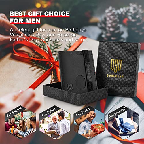 Carteras Hombre Pequeña Cartera Hombre Piel con Monedero Hombre Pequeño Cremallera Cartera Tarjetero Hombre Billetera Hombre Pequeña Carteras para Hombre RFID Slim Wallet for Men Minimalista Cuero