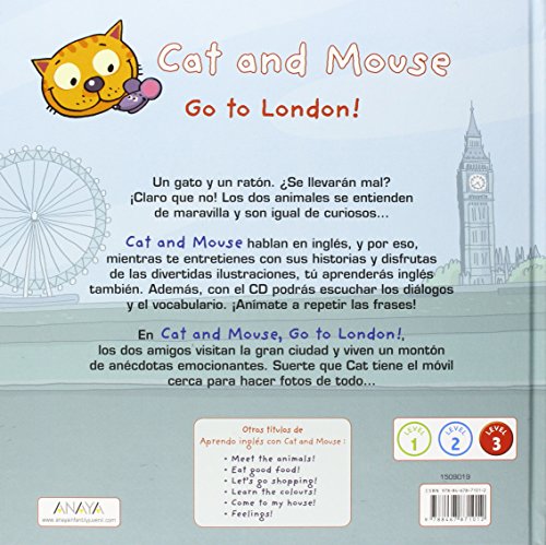 Cat and Mouse. Go to London!: Cat and Mouse Go to London! + Audio CD (PRIMEROS LECTORES (1-5 años) - Cat and Mouse)