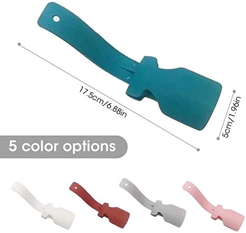 CathEU Lazy Shoe Helper, Shoehorn, One-Pedal Artificial Artifact Lazy Shoe Helper, Portable Shoe Handle, Easy-to-Wear Shoe Helper, Shoehorn Sock Slider with Handle (Color)