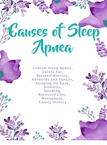 Causes of Sleep Apnea: Central Sleep Apnea, Excess Fat, Relaxed Muscles, Adenoids and Tonsils, Sleeping On Back, Sinusitis, Smoking, Recessed Chin, Menopause, Family History (English Edition)