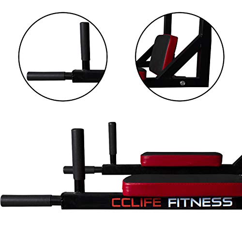 CCLIFE ZERRO Barra dominadas Pared dips Entrenamiento múltiple Máquina de dominadas Barra de dominadas Multifuncional Pull up Carga máx.: 300 kg-ZERRO