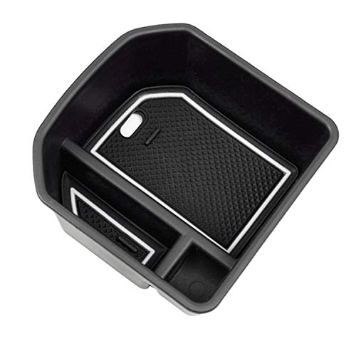 CDEFG para T-ROC Caja de almacenamiento, Consola Central Apoyabrazos Caja del coche Interior V W T ROC Center Armrest Storage Box, Con Tapete Antideslizante Accesorios Interiores del coche