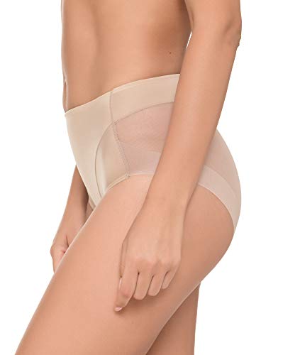 Channo Braguitas Midi Efecto Faja. Modelo Transparente Que no Marca. con Efecto Tanga Pack de 3 Bragas (Pack A, S)