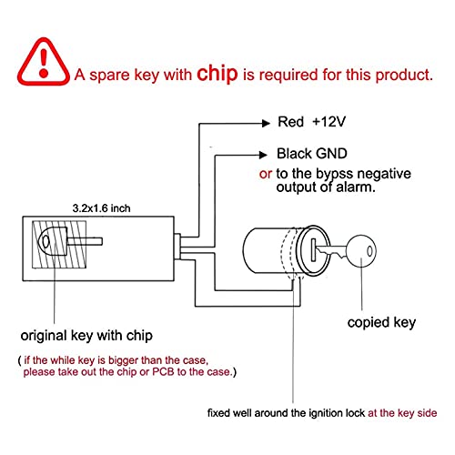 CHENCHEN Demander Módulo de Bypass de Bypass de inmovilizador de automóvil Fit para el botón de Inicio y Parada del Motor Remoto de la Llave del Chip Y PKE