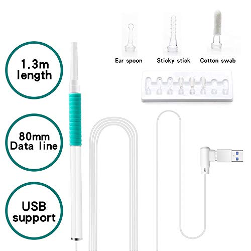 CHENNA USB otoscopio con Pantalla de 4,3 Pulgadas y el oído del endoscopio, 5.5mm otoscopio for Comprobar la cámara, se Niegan a Limpio a ciegas, Conveniente for Muchas Ocasiones