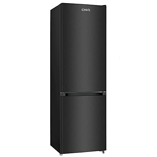 CHiQ FBM250NE4 - Frigorífico combi 250L (180L + 70L congelador), Multi-air-flow, No Frost, Color Negro, 54×57.6×180cm (Ancho x Largo x Alto), Compresor con 12 años garantia