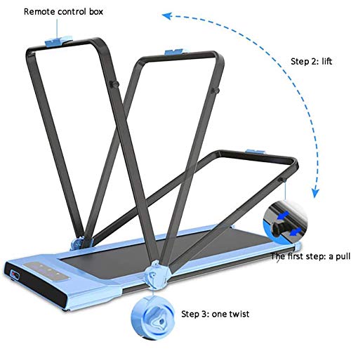 Cinta de Correr Handrail Handrail Cinta de Correr Mini Adelgazar Cinta de Correr Pequeña Cinta de Correr eléctrica silenciosa Plegable for la Oficina en casa al Aire Libre