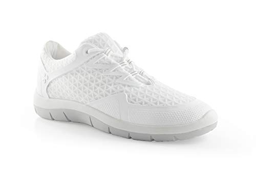 CODEOR DEPORTIV@S - Zapato Deportivo Antideslizante (38 EU, Blanco)