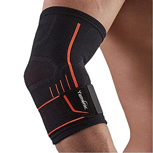 Codera ajustable, para codo, para codo de tenista, codo de golfista, levantamiento de pesas, tendinitis, alivio del dolor de articulaciones (medio, 25-30 cm)