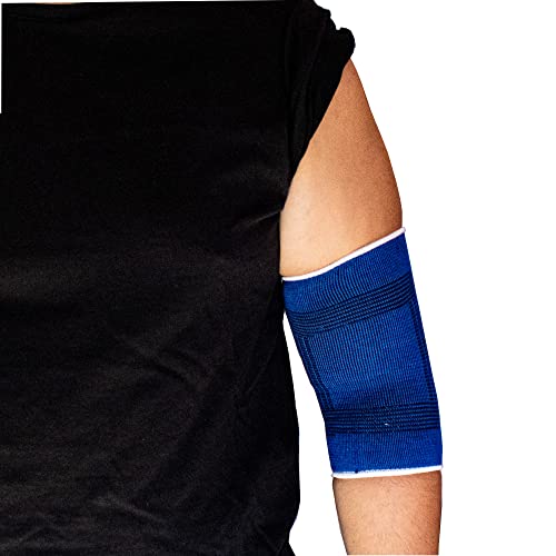 Coderas Para Tendinitis, Coderas Deportivas, Codera Para Codo De Tenista, Venda Elastica Para Hombre Y Mujer, Color Azul, Codo Golfista y Codo Tenista.