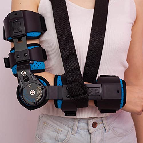 Codo Con Bisagras Brazo Brazo Soporte Para Antebrazo Férula Ortesis Almohadilla De Banda Fijación Eslinga Inmovilizador Correa Envoltura De Manga Protector De Brazo Protector, Ajustable,Left hand