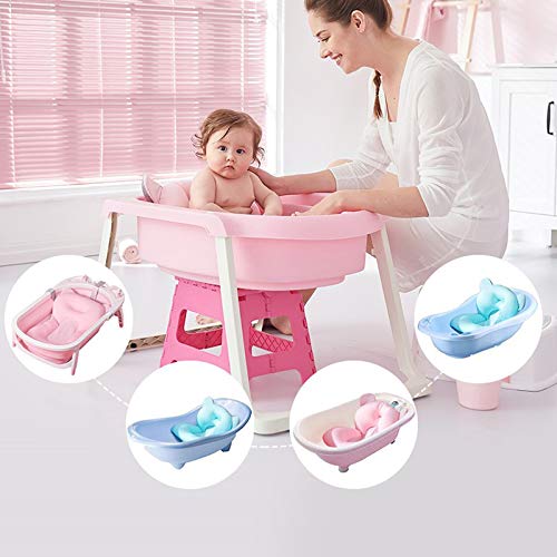 Cojin Bañera Bebe Bañera para bebés y niños pequeños, cojín hinchable antideslizante, suave asiento flotante