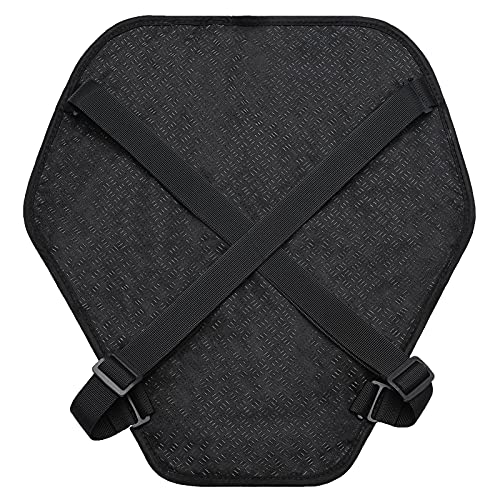 Cojín de asiento de motocicleta para alivio de presión de la mano, almohadilla inflable para asiento de motocicleta, absorción de golpes, protector de glúteos, cómodo para viajes largos