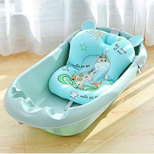 Cojín de baño para bebé recién nacido, antideslizante, soporte para asiento de baño, bañera para bebé, plegable, colchón de baño flotante, cojín de bañera para recién nacido de 0 a 12 meses