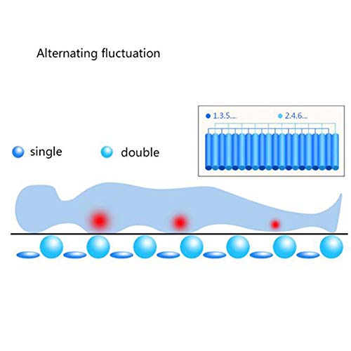 Colchón inflable del hogar anti-decubitus de las fluctuaciones del ciclo impermeable y transpirable del aire cama paralítico enfermería