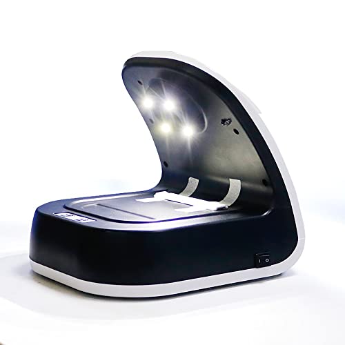 Colector de polvo de laboratorio dental portátil aspirador inalámbrico de escritorio con 4 luces LED