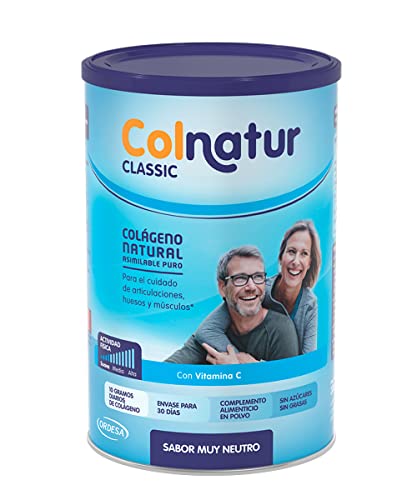 Colnatur Classic – Colágeno Natural para Músculos y Articulaciones, Sabor Neutro, 306 gr