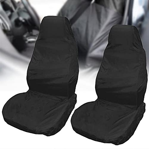 CONG 2 fundas protectoras universales para asiento de coche, funda protectora impermeable para asiento delantero del conductor