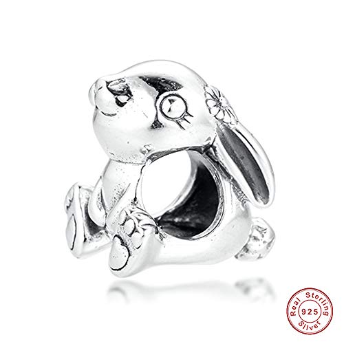 COOLTASTE 2020 Primavera Lindo Nini El Conejo Bead 925 Plata DIY Se adapta para Original Pandora Pulseras Charm Joyería De Moda