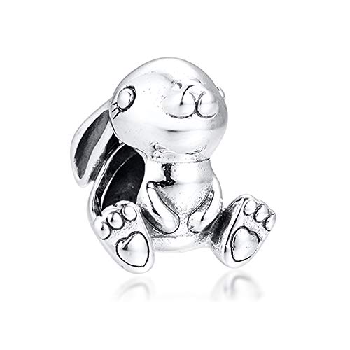 COOLTASTE 2020 Primavera Lindo Nini El Conejo Bead 925 Plata DIY Se adapta para Original Pandora Pulseras Charm Joyería De Moda