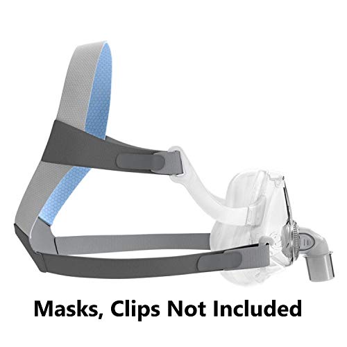 Correa de arnés de CPAP compatible con la máscara de CPAP Airfit F20 de Resmed - Reemplazo de la correa para AirFit F20 de ResMed - Correa de arnés de CPAP para AirFit F20(máscara, clips no incluidos)