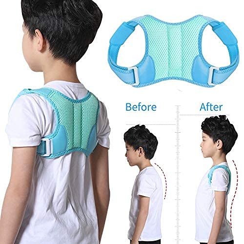 Corrector de postura Corrector de postura ajustable para niños Cinturón de soporte para la espalda Corsé ortopédico para niños para niños Columna vertebral Espalda Lumbar Tirantes de hombro Soporte