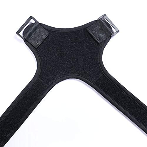 Corrector de postura Corrector de postura Soporte ajustable para la espalda del hombro para mujeres Hombres Mejora la mala postura Soporte para alivio del dolor de espalda y cuello (Color: Negro,