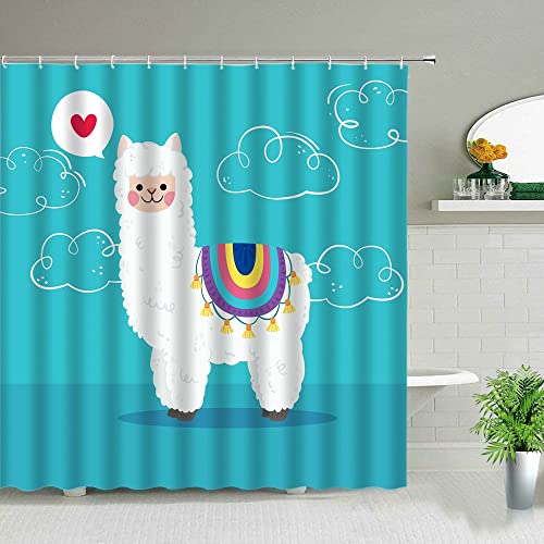 Cortina de Ducha de Leopardo Africano Liger con Estampado de Animales Salvajes, bañera de baño, Regalo para el hogar, Cortina Impermeable S.1 200x200cm