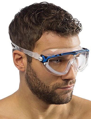 Cressi Skylight Gafas de Natación Anti-vaho, Unisex Adulto, Transparente/Negro/Azul, Talla única