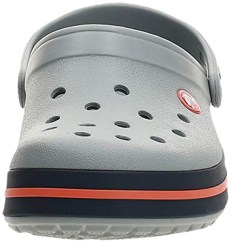 Crocs Crocband Unisex Adulta Zuecos, Gris (Light Grey/Navy), 45/46 EU