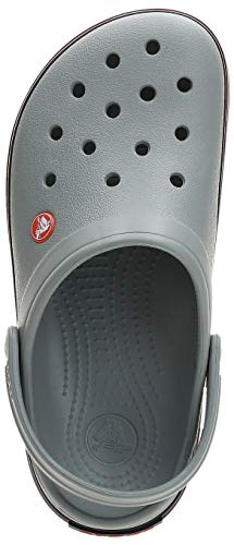 Crocs Crocband Unisex Adulta Zuecos, Gris (Light Grey/Navy), 45/46 EU