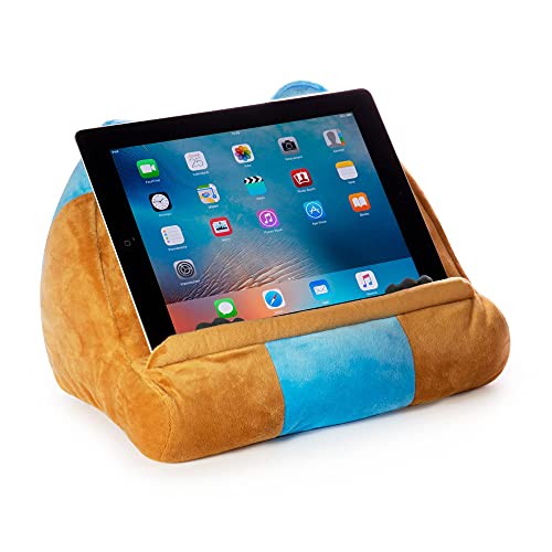 CuddlyReaders, atril, cojín de lectura para libros, iPad, tablet, eReader, soporte sofá de descanso, idea de regalo para niños - Modelo Owliver