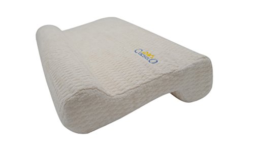 Cuscinolo, Almohada cervical para niño-mantiene alineada la columna vertebral para crecer saludable-4 curvaturas diferentes: forro interior de algodón + forro exterior de esponja náutica-desenfundable y lavable.