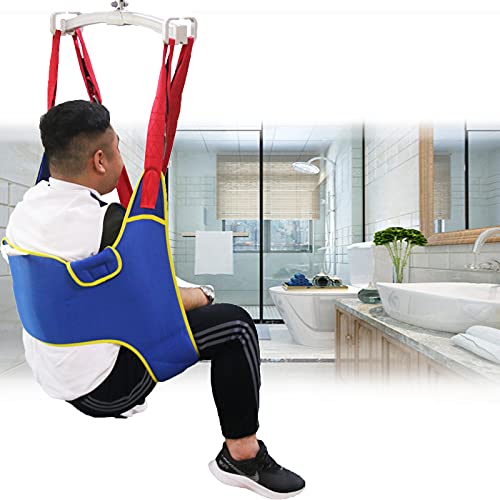 DDHVVOH ArnéS de ElevacióN Paciente de Cuerpo Completo,GrúA de Paciente,Eslinga de ElevacióN con Accesorios de Bucle,para Posicionamiento Y ElevacióN de La Cama,EnfermeríA