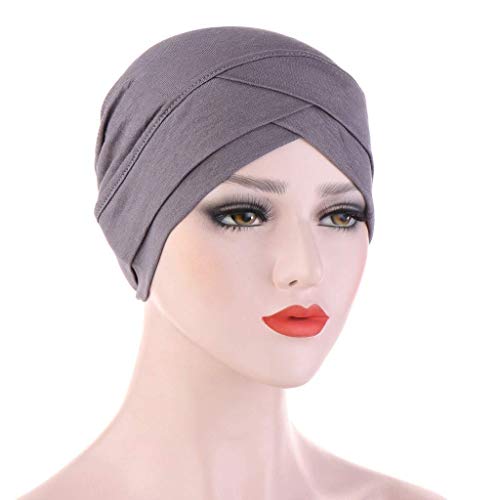 De Mujer De Chemo del Cáncer Alopecia Clásico Higiene Maquillaje Sombrero Arrugas Estrías Sombreros Bufanda Turbante Turbante Monocromo Mujeres del Arnés Se Extienden Pañuelo Musulmán Verano Pañuelos