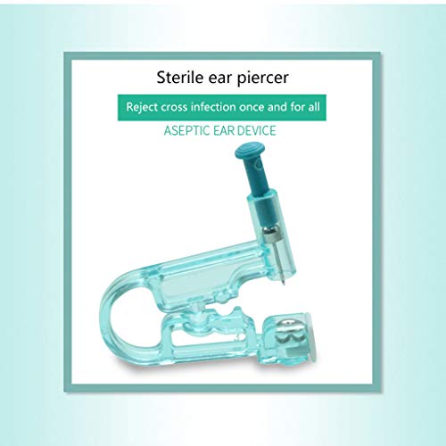 Deinbe 2X Auriculares Desechables Piercing con el oído 2 Acero Inoxidable Herramienta de perforación para la asepsia de Seguridad Espárragos