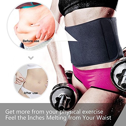 Dekool Cinturón reductor universal compatible con todos los tamaños para hombre y mujer, corsé para entrenamiento, promueve la pérdida de peso, quema de grasa y hace sudar.