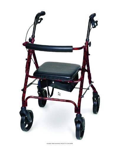 Deluxe Aluminum Rollator, Deluxe Rollator Marble Burg, (1 EACH, 1 EACH) by INVACARE SUPPLY GROUP