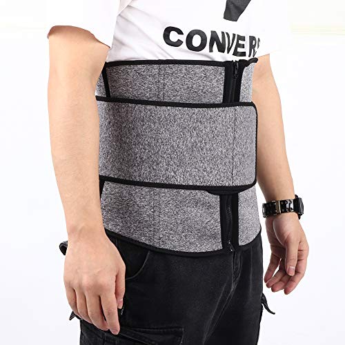 Demeras Práctico cinturón deportivo para entrenamiento de la cintura para la columna lumbar rectificada para el uso doméstico para mujeres y hombres, para la descomposición de la presión lumbar (S)