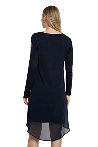 Desigual Vest_Gabrielle Vestido Casual, Azul, M para Mujer