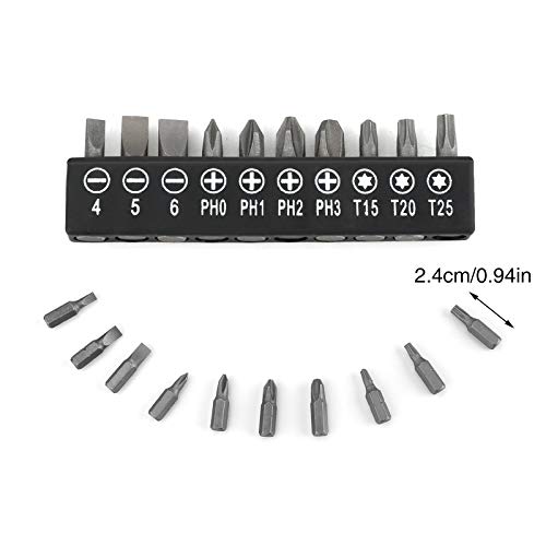 Destornillador Eje Universal Flexible Bits,Extensor Flexible para Broca, Eje Flexible Taladro Accesorios Taladro Electrico Destornillador Eje Universal Flexible Bits con Conector Hexagonal (26pcs)