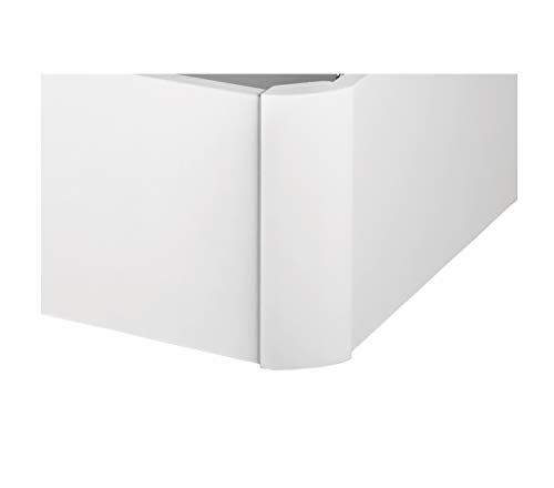 DHOME Canape Abatible Tapizado 3D con Apertura Lateral 4 válvulas Esquinas canapé Madera (90x190 Blanco, 30mm)