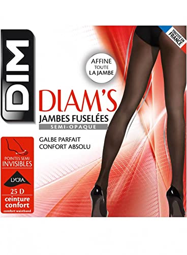 DIM DIAM'S Panty semi opaco 25D Medias, Mujer, Negro (Negro 127), Medium (Tamaño del fabricante:2)