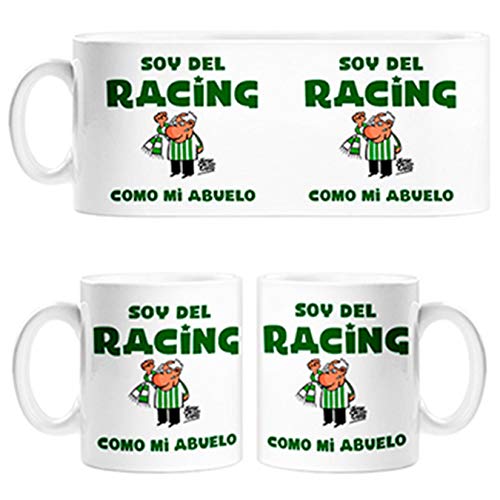 Diver Tazas Taza Soy del Racing como mi Abuelo ilustrado por Jorge Crespo Cano - Cerámica